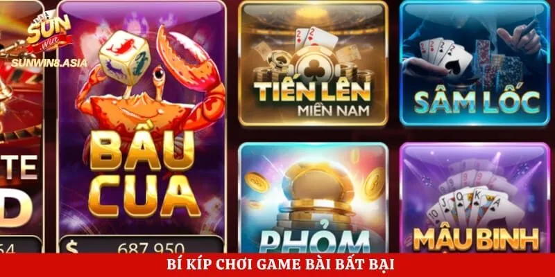 Bí kíp chơi game bài bất bại