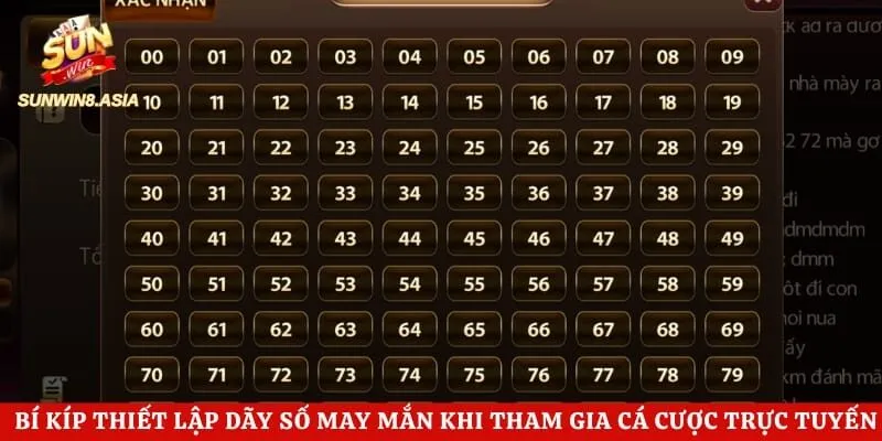 Bí kíp thiết lập dãy số may mắn khi tham gia cá cược trực tuyến