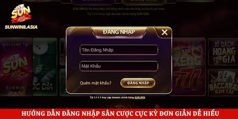 Hướng dẫn đăng nhập sân cược cực kỳ đơn giản dễ hiểu 