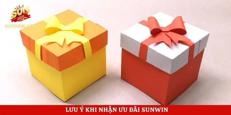 Lưu ý khi nhận ưu đãi sự kiện khuyến mãi Sunwin