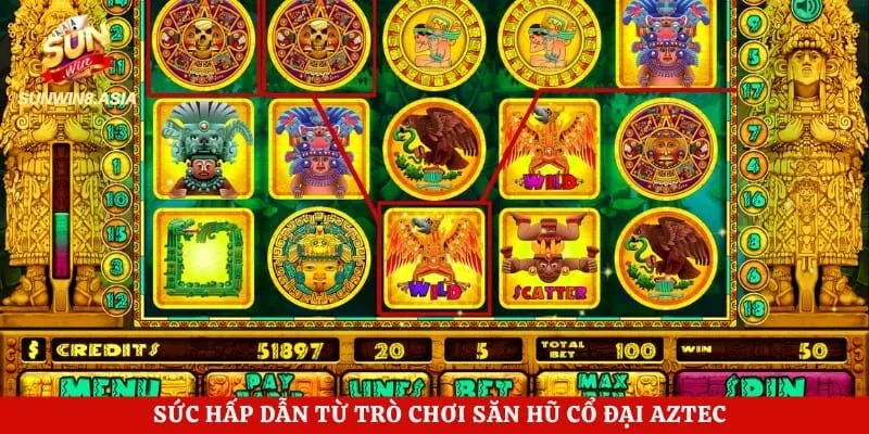 Nổ Hũ Kho Báu Aztec Sunwin - Đổi Đời Sau Một Cú Click Chuột 2 Sức hấp dẫn từ trò chơi săn hũ cổ đại Aztec