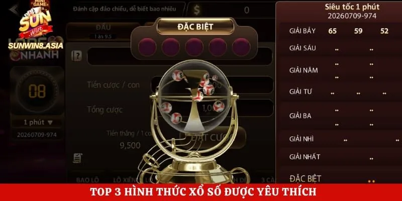Top 3 hình thức xổ số được yêu thích
